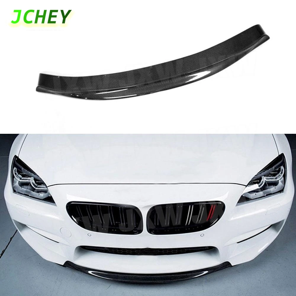 

JCHEY Carbon Fiber Front Bumper Lip Spoiler for BMW 6 Series F06 F12 F13 M6 2013 - 2018 Front Chin Spoiler Car FRP
