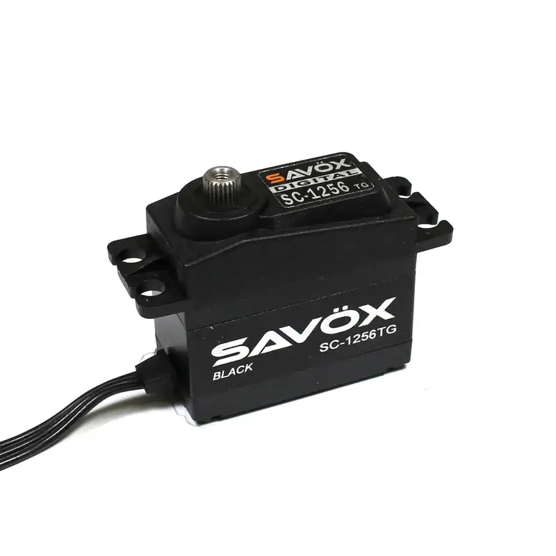 SAVOX SC 1256TG Black Edition Coreless Digital Servo 0.15s 6Vdigital servo High Torque Titanium Gear 1/8 1/10 RC parts hsp hpi