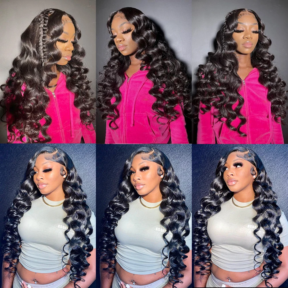 Loose Deep Wave Lace Frontal Peruca, HD Encerramento Peruca, Glueless Cabelo Humano, 250 Densidade, 13x6, 5x5, 6x6, 30"