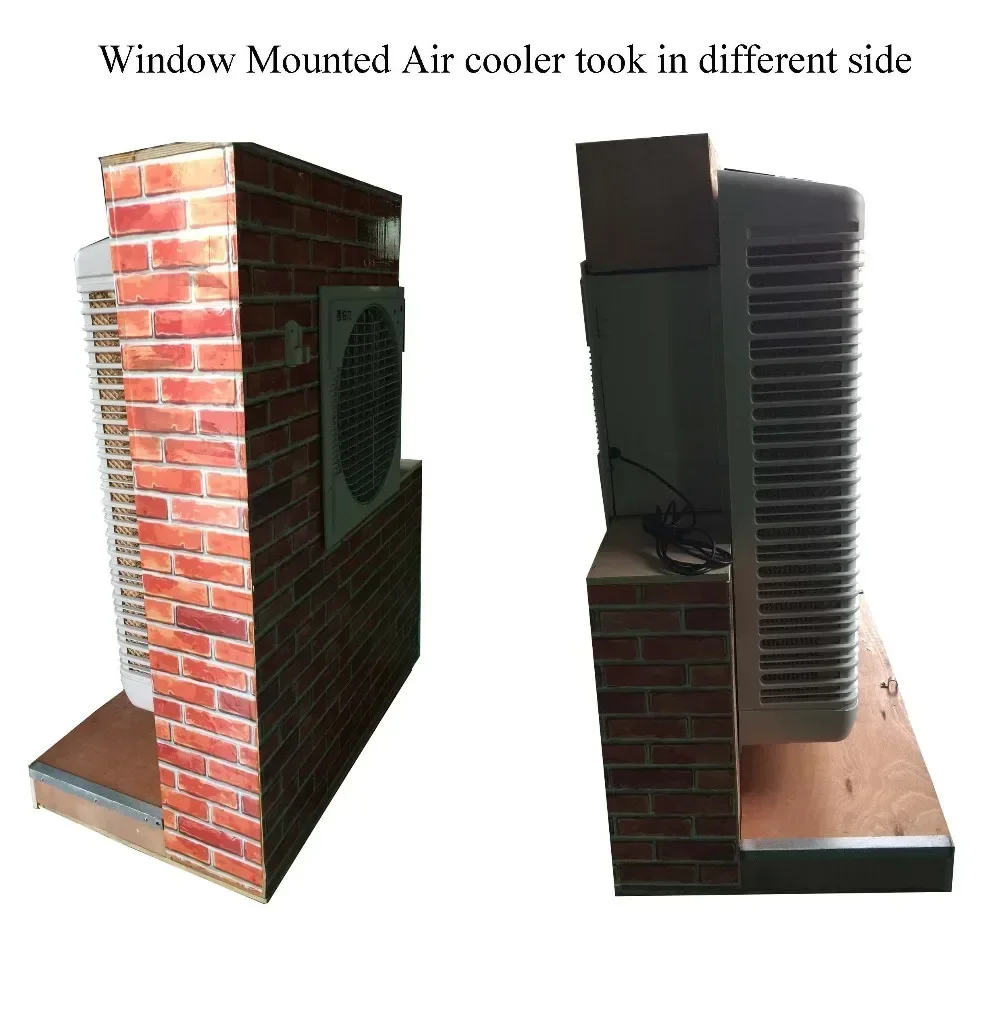 Solar Evaporative Energy Save Air Cooler Wall Mounted Use Water Air Conditioner