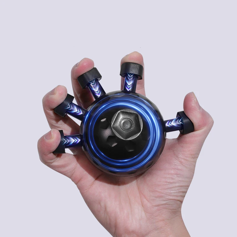 أربطة مقاومة لتقوية الأصابع قابلة للتعديل بـ 5 أصابع لتدريبات التسلق وتمارين اليد المحمولة #3