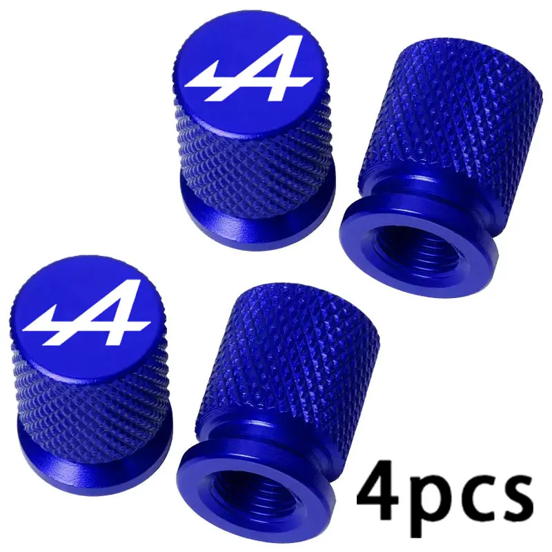 4 Stück Bunte Auto-Zubehörteile Reifenventilkappen für Alpine Megane 3 4 5 Duster Espace Logan Clio Austral Espace Arkana Scenic – Detail 3
