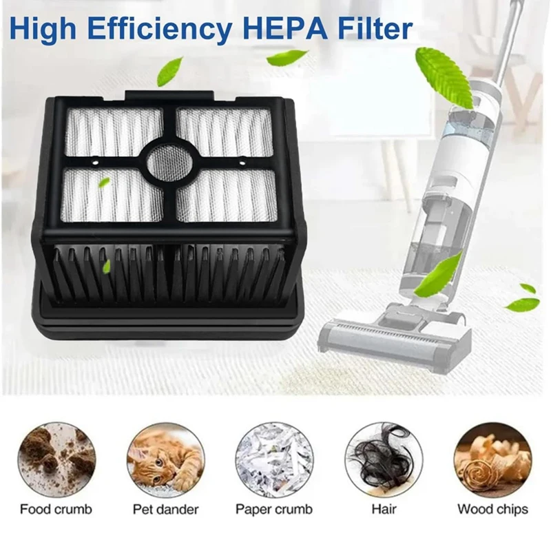 فرشاة دوارة لـ Dreame H12 Pro فرشاة مكنسة كهربائية رطبة وجافة بكرات قطع غيار فلتر Hepa