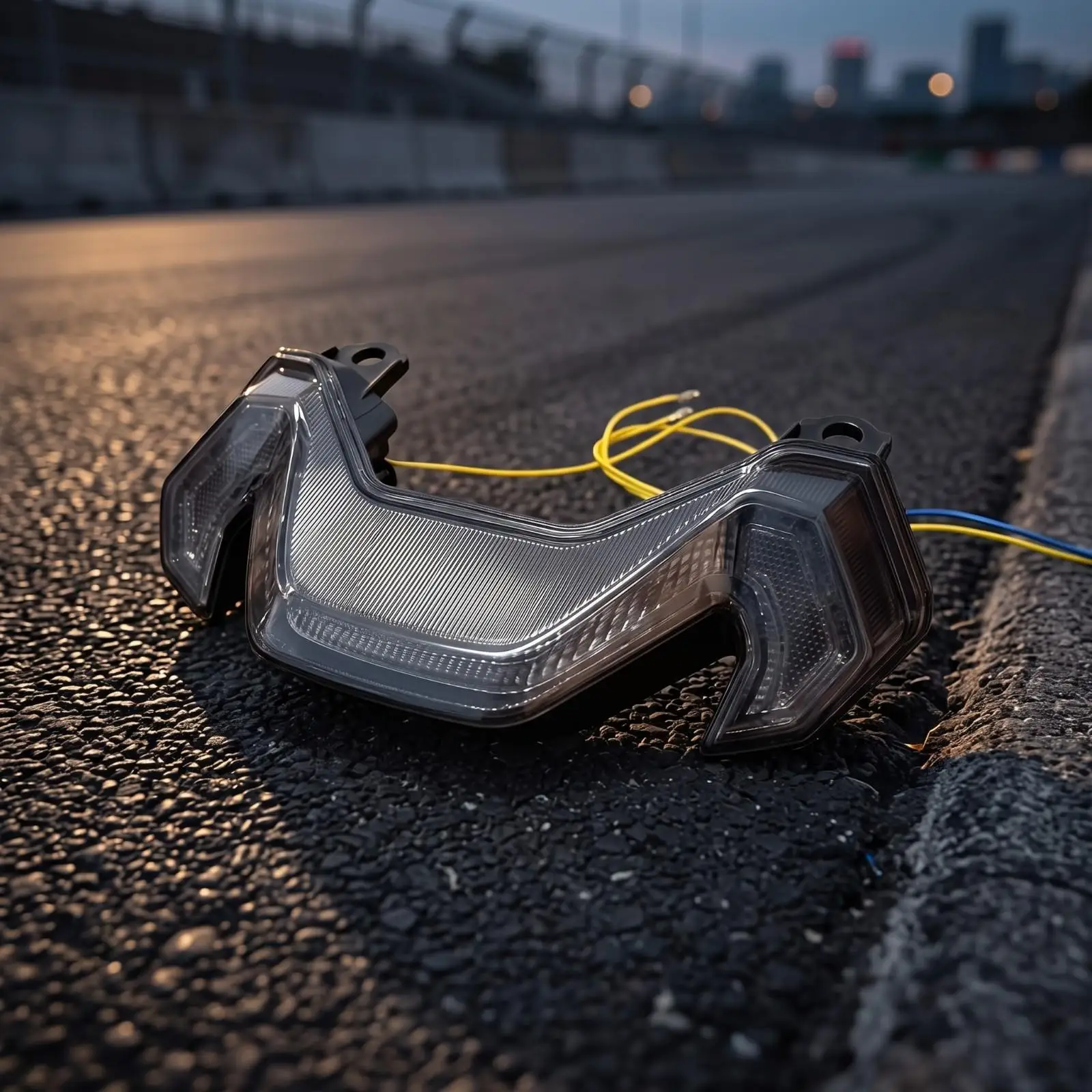 Aftermarket Combined LED | curved contoured Body Engineering, Motorcycle with Turn indicators