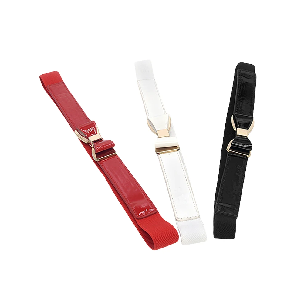 

3Pcs Bowknot Belt Female Waist Decor Elastic Simple Women Fashion Street Daily Party Shopping Premium Material Nonfading