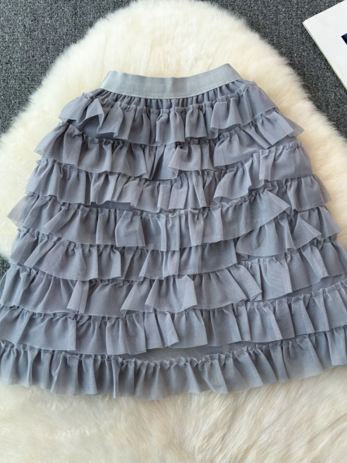 

Bla ature Women's Skirt f-length Midi Me Puffy Skirt Korean Sle Commute Pure Color High Waist A-line Skirt