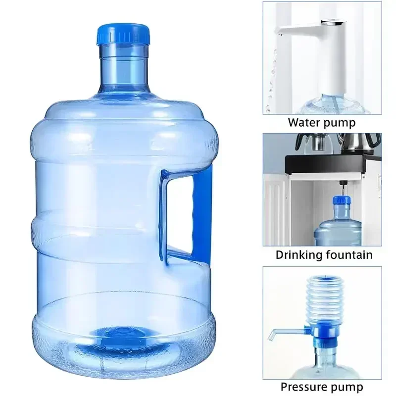 

5L 7.5L Pure Water Bottle Jug Reusable Portable Mineral Water Container Outdoor Car Storage Bucket Food Grade Dispenser Barrel