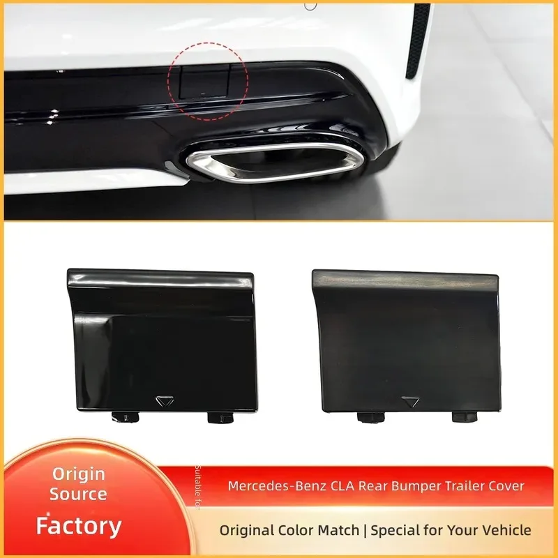 for Mercedes Benz CLA W117 2015-2019 Rear Bumper Tow Hook Cover Trailer Hitch Cap Trim 1178859800