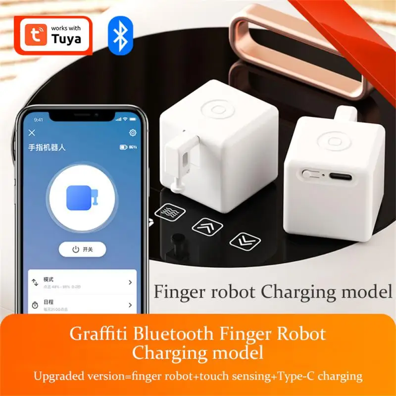 Tuya Smart Bluetooth Mesh Fingerbot Plus Switch Button Pusher Fingerbot Switch Smart Life Control Work With Alexa Google Home