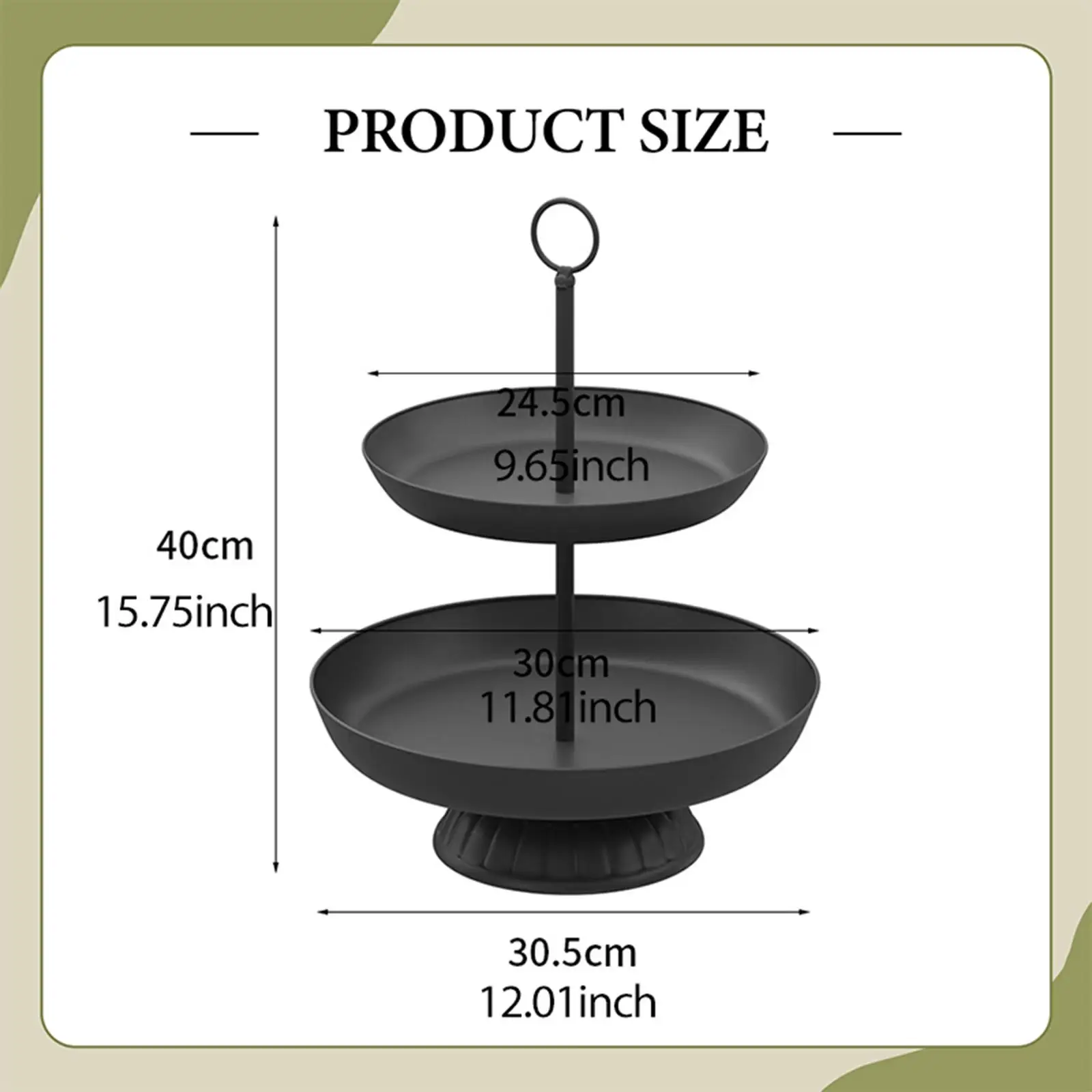 Cupcake-Ständer, 3-stufiger Dessert-Ständer, Party für Süßigkeiten, Früchte, Nachmittagstee