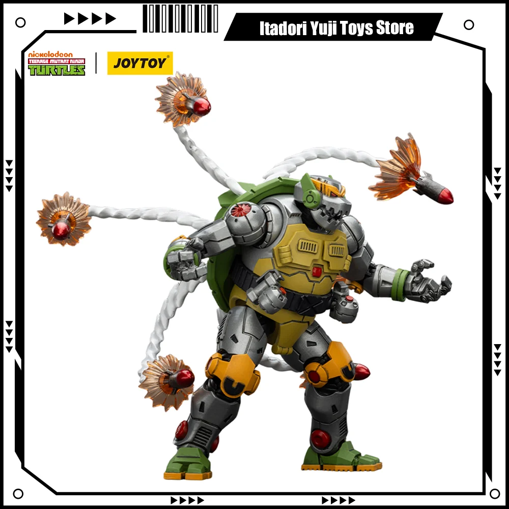 

JOYTOY Черепашки ниндзя 1/18 Фигурка TMNT Leatherhead Metalhead Аниме Фигурка Шарнирная подвижная модель Коллекция настольных игрушек