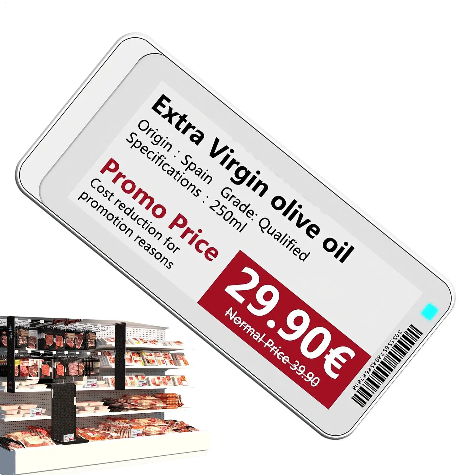 

E Ink Display Smart Control Waterproof Signages Digital Business Signages For Offices Restaurant Indoor Outdoor Library Garage