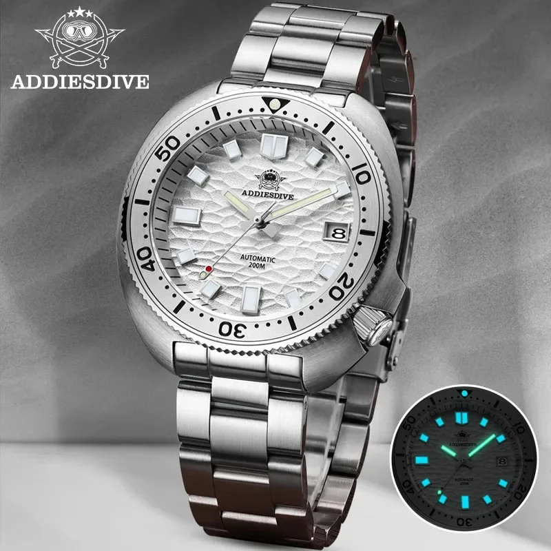 ADDIESDIVE Premium orologio meccanico automatico NH35 Sapphire orologi da uomo d\'affari 200m orologi da polso impermeabili in acciaio inossidabile