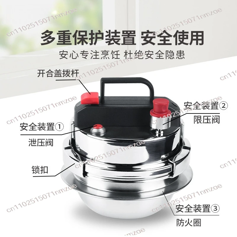 

Мини-скороварка из нержавеющей стали 304, двойного назначения для жарки и тушения, электромагнитная, универсальная, для домашнего использования, идеально подходит