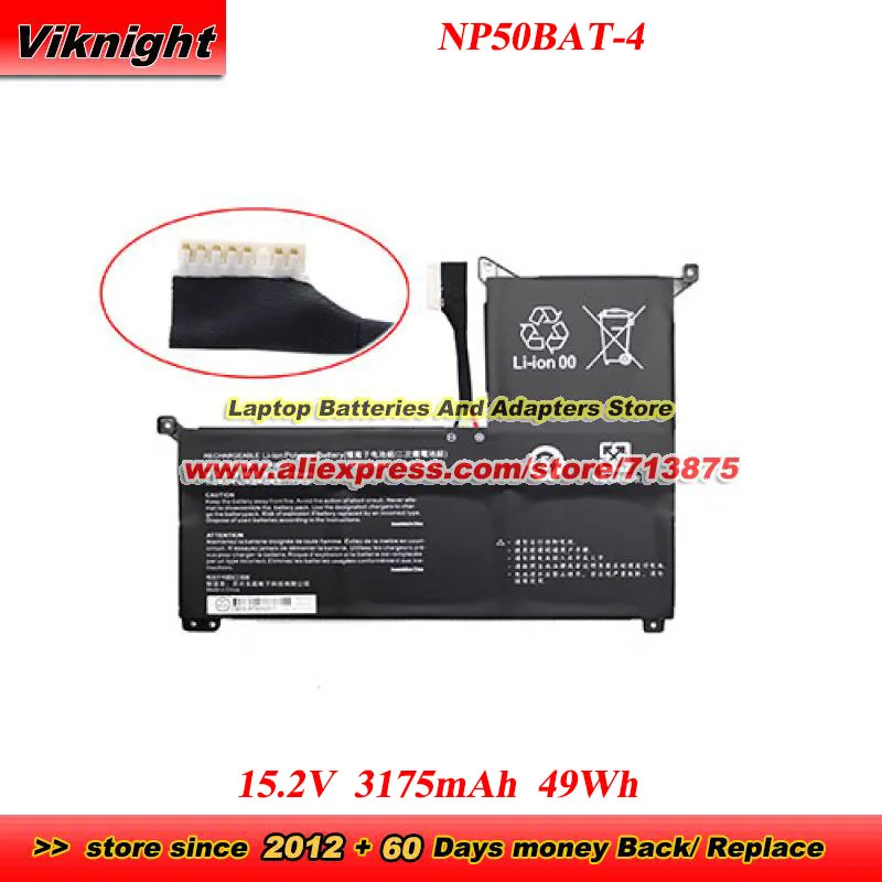 NP50BAT-4-54 NP50BAT-4-73 NP50BAT-4 Battery for Colorful X15 AT for Gigabyte G5 GE KE KF G7 KE for Schenker XMG Focus 16