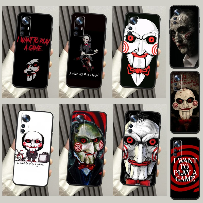 Saw Jigsaw Killer Horror Case For Xiaomi 13 12 11 Lite 11T 12T Pro Cover For POCO F5 X3 X4 X5 Pro F3 F4 GT M5 M5s