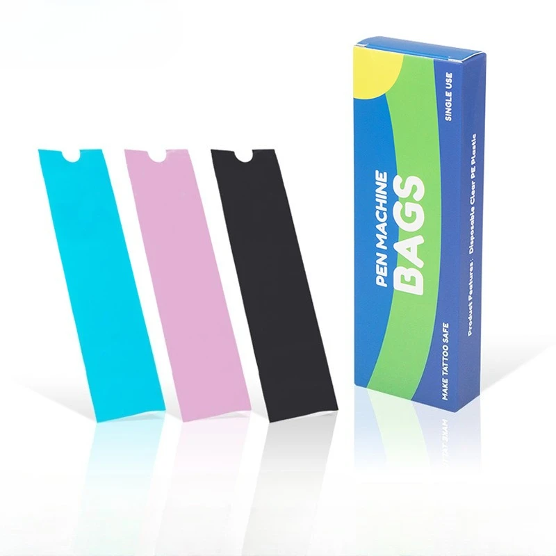 

5X16cm Disposable Cartridge Tattoo Machine Covers Sleeve Pen Bags Tattoo Plastic Pen Sleeves for Tattoo Machine Clip Pen Supplie