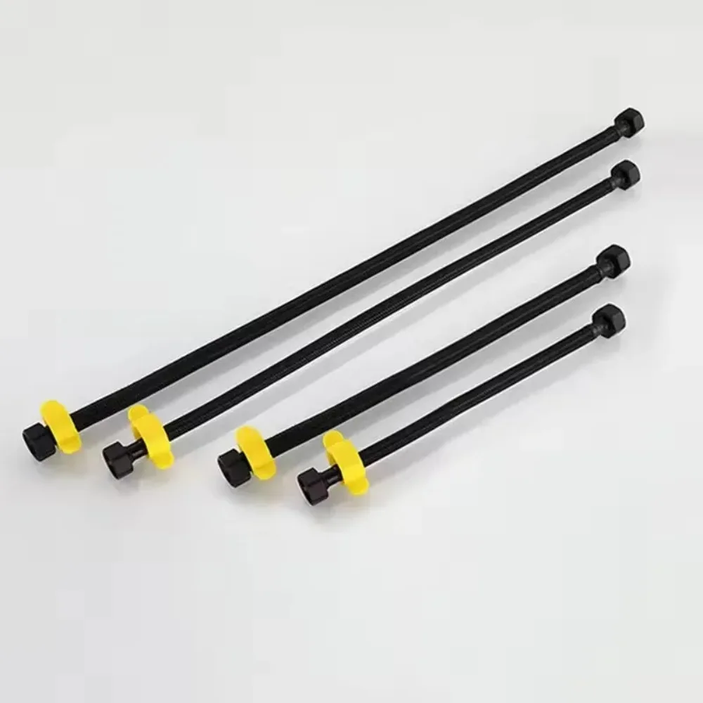 Black Pipe Water Supply Hose Faucet Water Heater Water Pipe Heater Pipe Toilet Connection Water Inlet Pipe 30-80cm Fittings