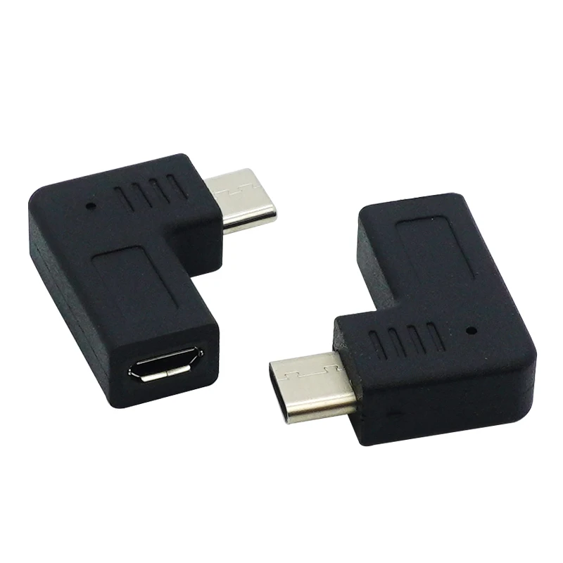 

Переходник с Type-c «папа» на гнездо Micro-usb «мама», 90 градусов
