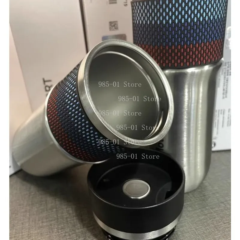Automotive Portable Vacuum Thermos Cup Straight Wall Insulated Water Bottle For Car Daily Use