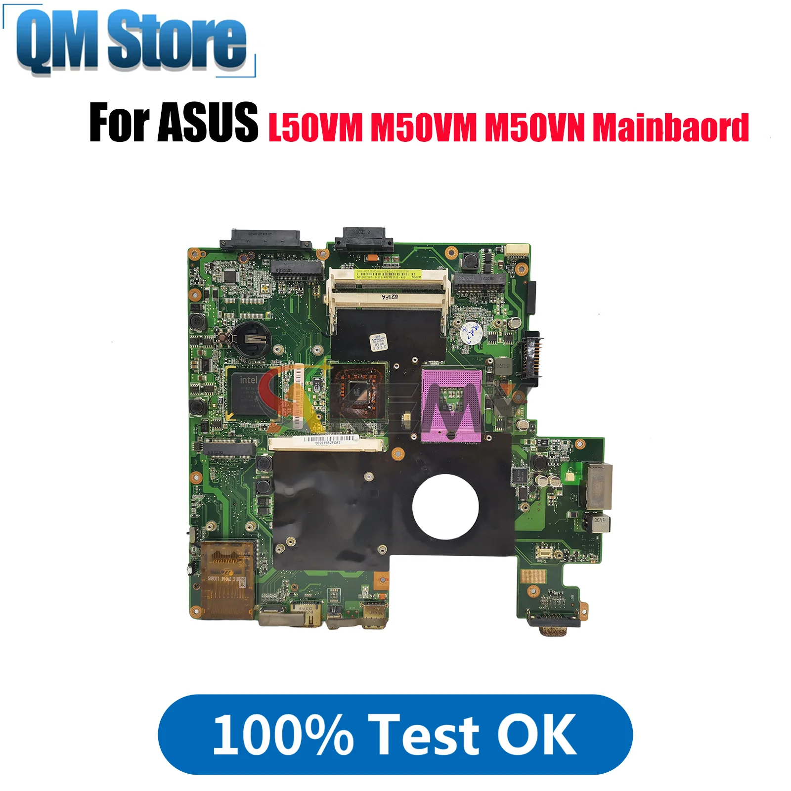 

Материнская плата для ноутбука M50VM для ASUS M50VM M50VN M50V, материнская плата для ноутбука Цей товар в наличии, 100% тестирование, ОК, быстрая доставка