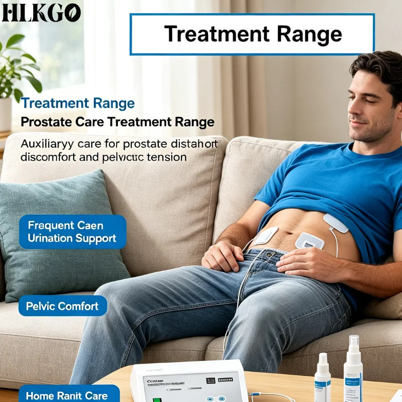 BPH Prostatitis Treatment Device for Dysuria Nocturia Frequent Urination Prostate Therapy Apparatus Men Home Use