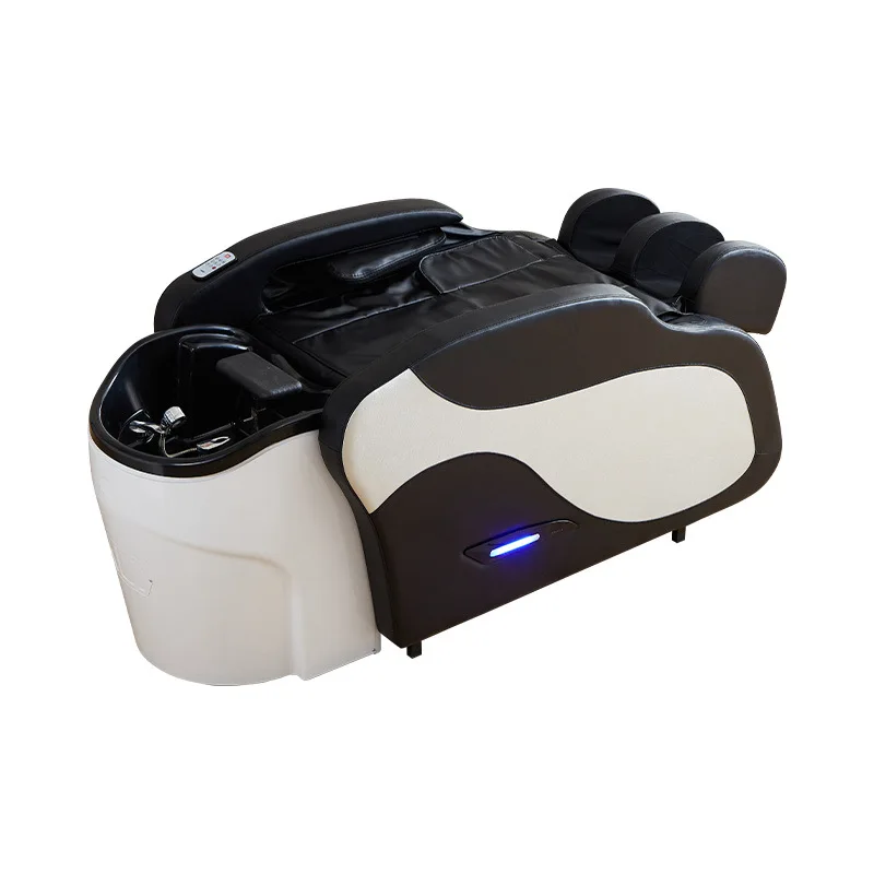 Intelligent Electric Massage Shampoo Bed with Water Heater, Water Circulation Fumigation Barber Shop Special Head Treatment Bed