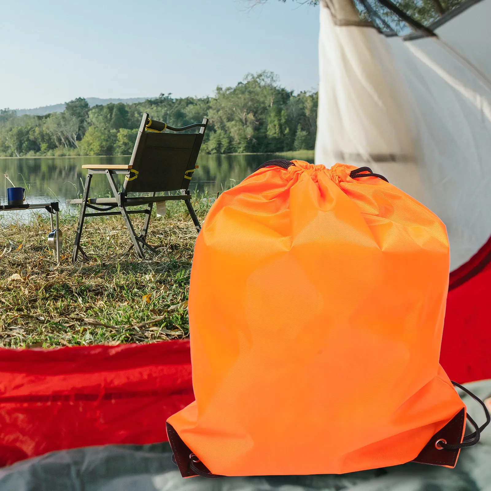 

Набор из 4 легких складных спортивных сумок-мешков на шнурке из полиэстера для путешествий, с регулируемыми ремнями, для баскетбола и футбола