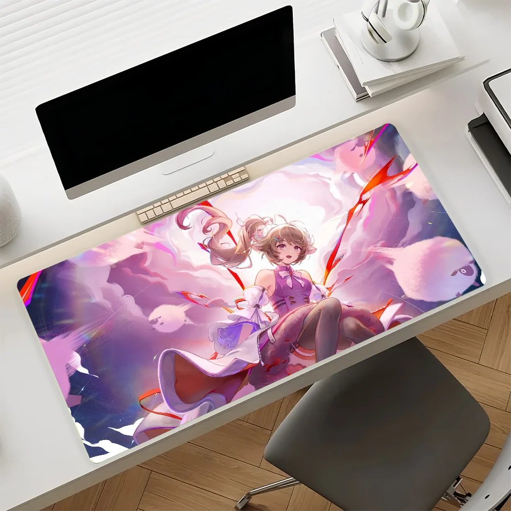 Arknights Endfield Ardelia Anime Girl Large Gaming Mousepad Extended Desk Mat Non‑Slip Rubber PC Laptop Home Office Table Deco