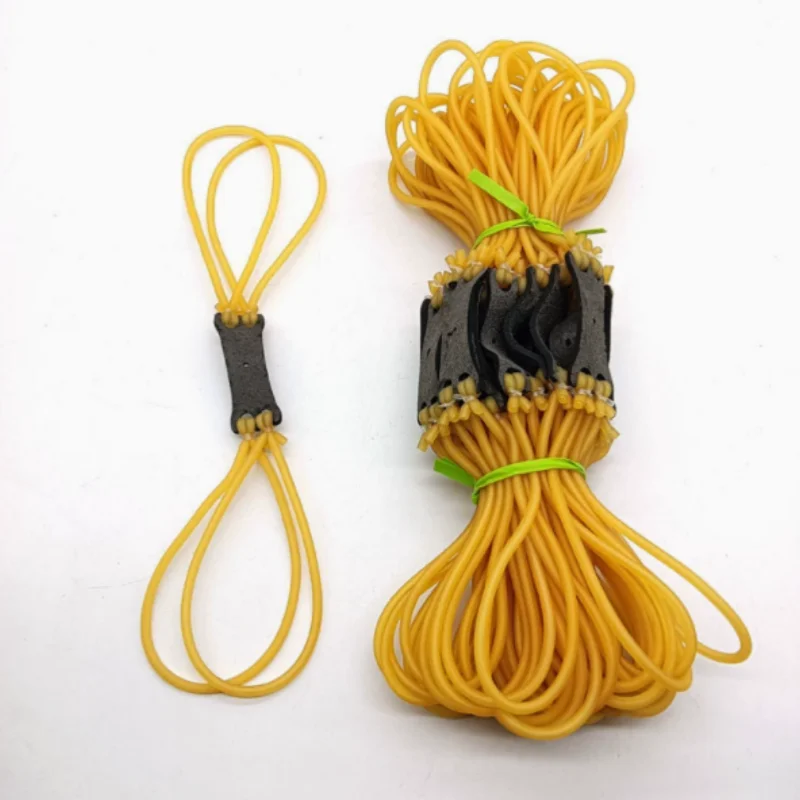 8 Strand Reinforced Slingshot Latex Elastic Bands High Tensile Wear-resistant Catapult Tube Spare Parts for Outdoor Shooting