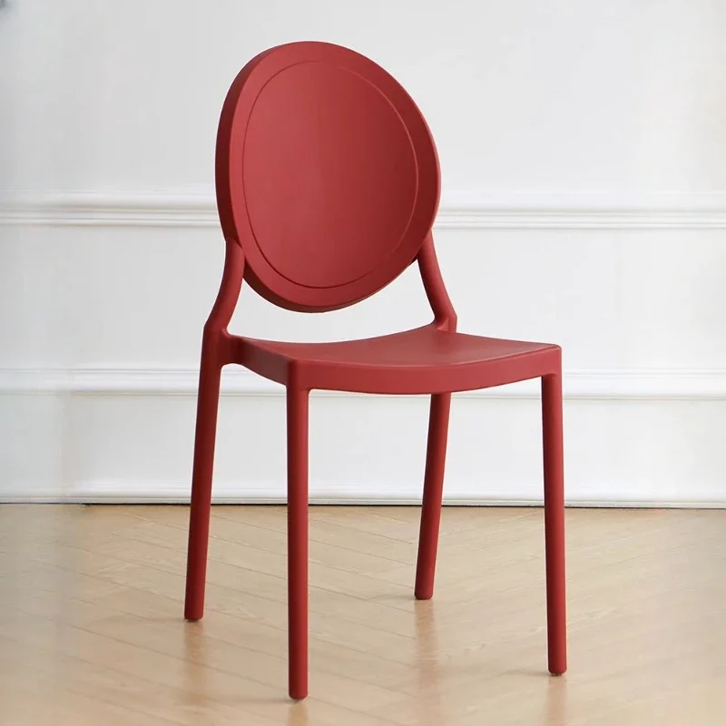 Leve moderno nordic cadeiras de jantar minimalista encosto confortável luz luxo plástico silla gamer varanda móveis