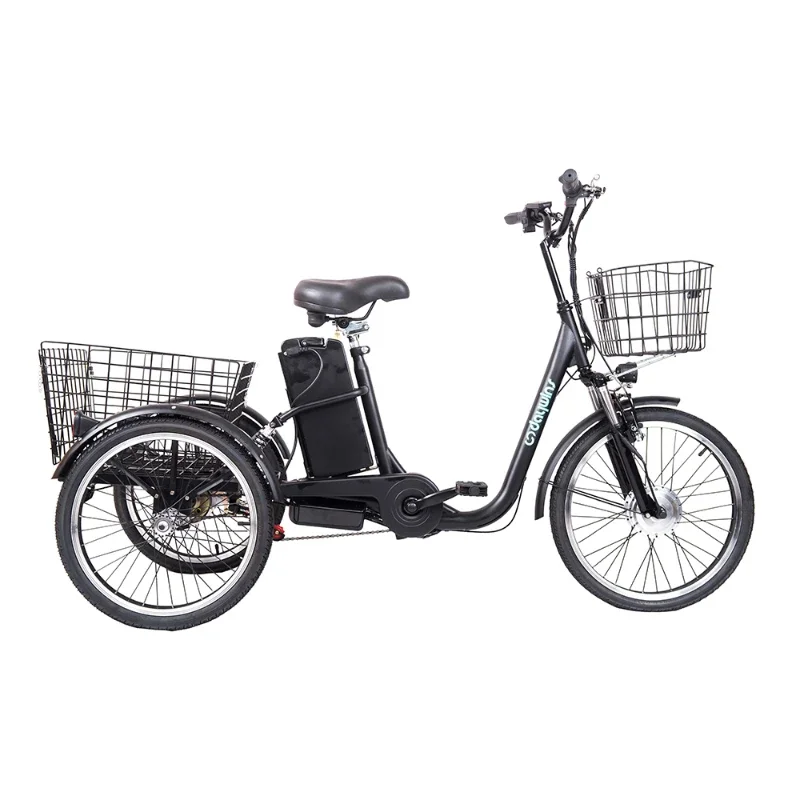 

electric bicycle 3 wheel adult cheap best quality 3 wheel electric bicycle LED light electric tricycles for elderly