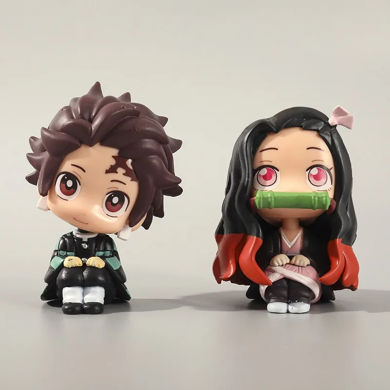 Anime Demons Slayer Figurka Akcja Kamado Tanjirou Nezuko Figurki PVC Model Statuetka Kolekcja Dekoracja biurka dla dziecka Prezent urodzinowy