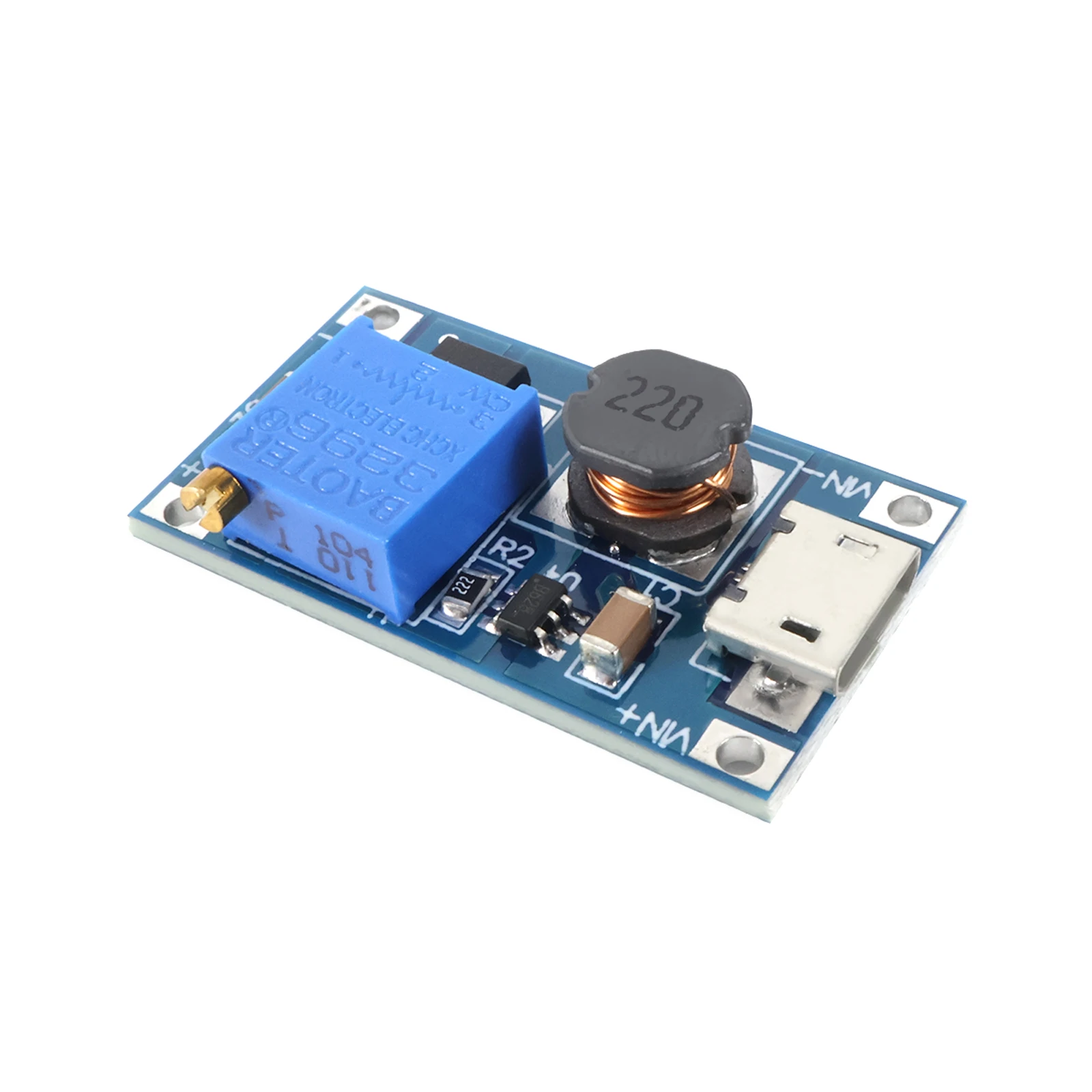 1-10pcs MT3608 DC-DC Step Up Converter 2V-24V to 5V-28V 2A Adjustable Boost Module Micro USB Type-C High Efficiency for Arduino view 5