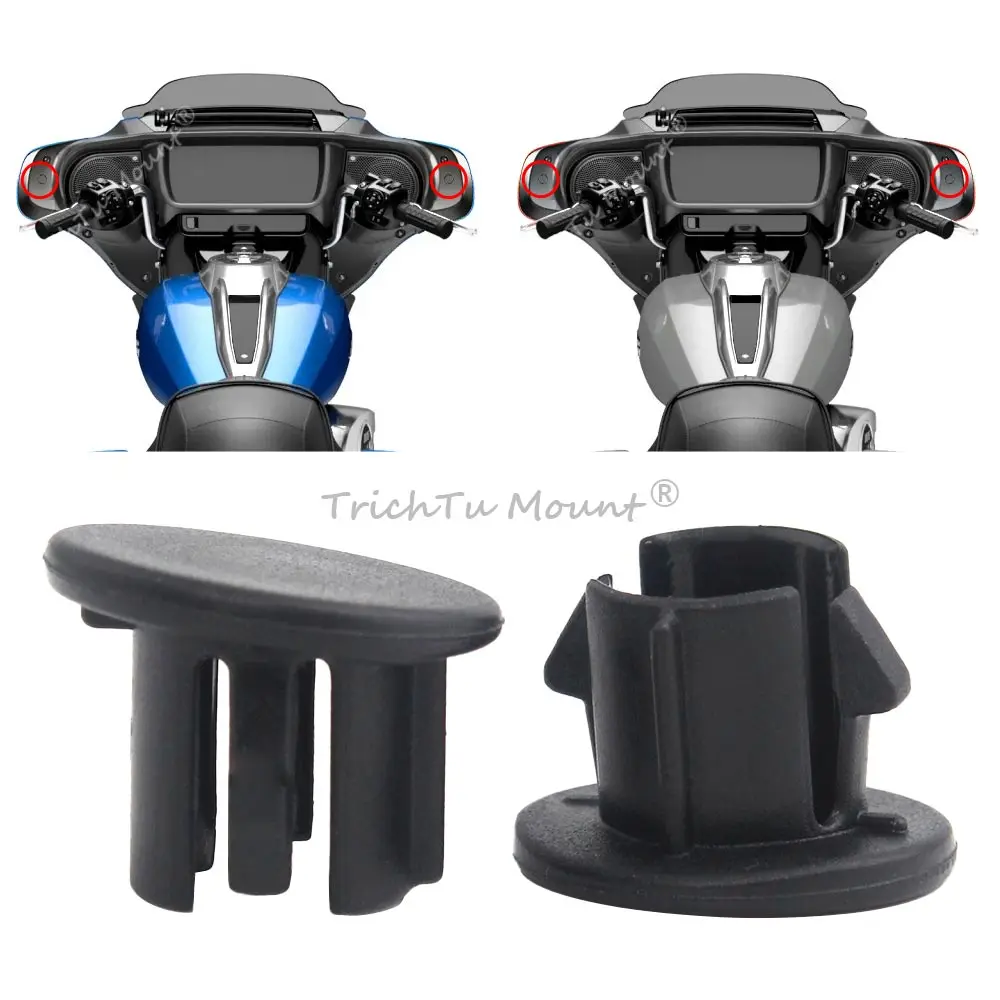 

Motorcycle Accessories ABS Plastic Fairing Mirror Hole Plug Kit For Harley-Davidson CVO Street Glide FLHXSE 23 24+ FLHX 2024+