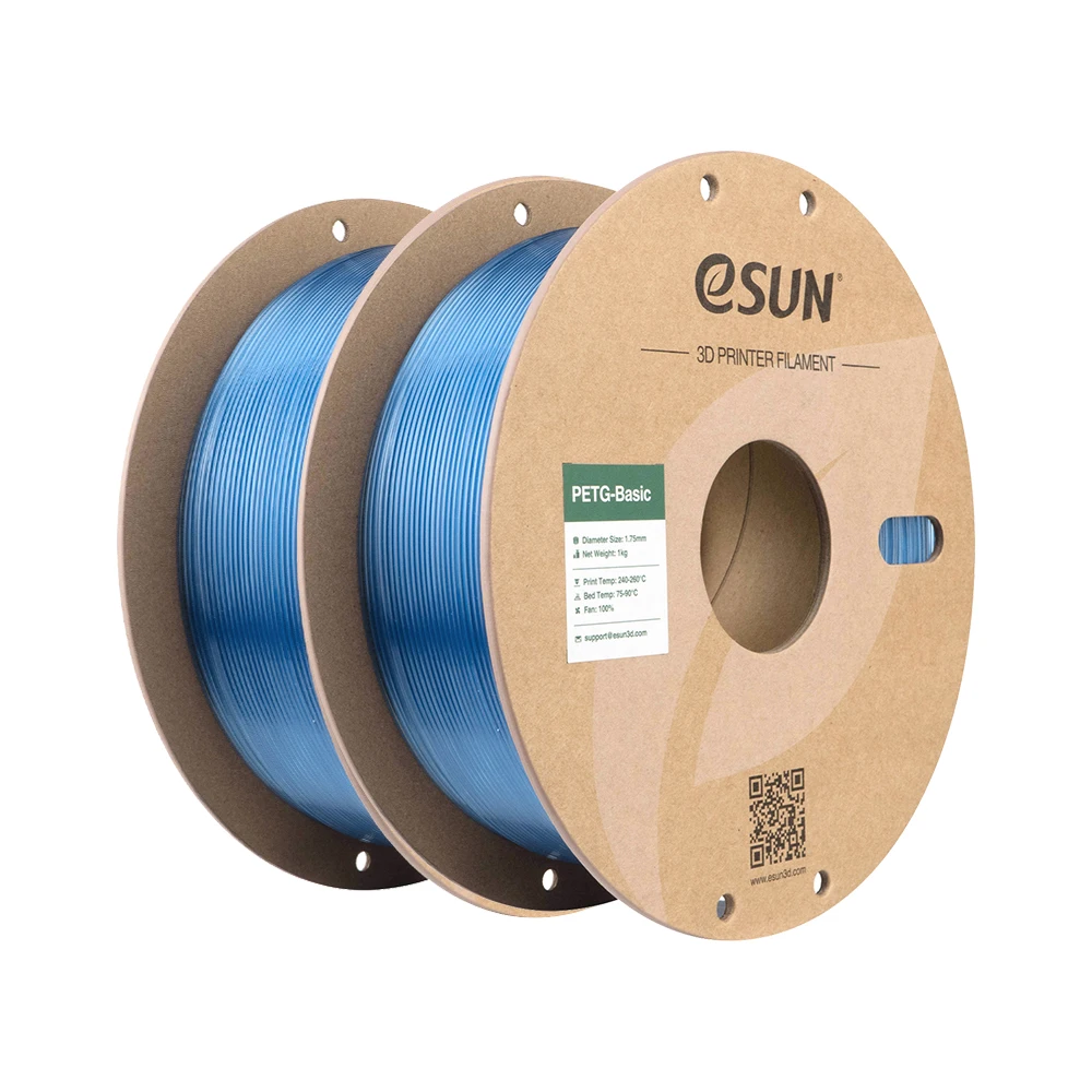 ESUN PETG-Basic 3D-filament 1,75 mm 2 kg, hoogwaardig, robuust PETG 3D-printfilament, weerbestendig, hittebestendig, FDM 3D-filament