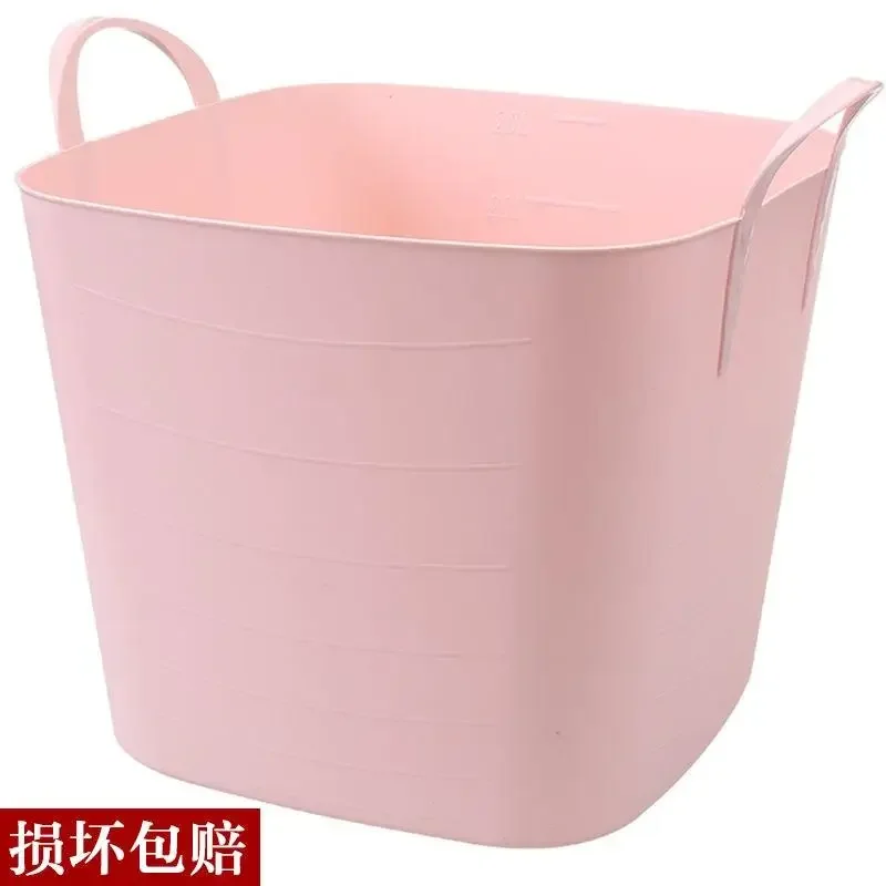 

Thickened Plastic Dirty Laundry Basket, Laundry Storage Bucket, Toy Storage Bin, Clothes Basket, Handheld Shopping Basket