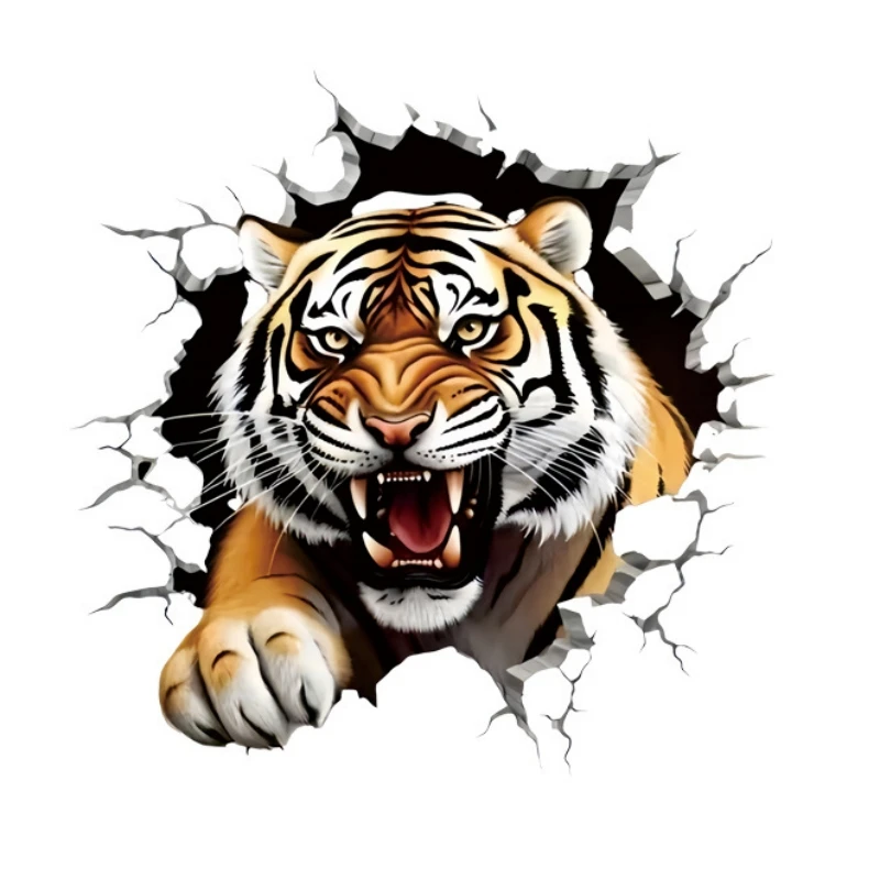 Popular Car Shepherd Dog Tiger Stickers Motorcycle Stickers Notebook Wall Stickers 3D Decorative Car Stickers Scratch Covering - view 3