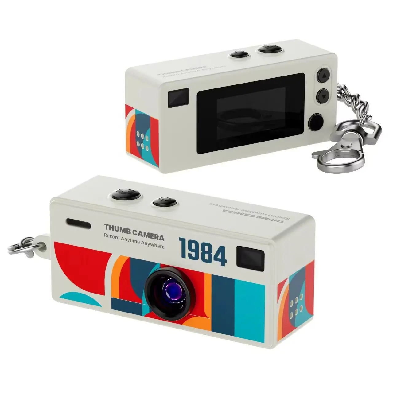 Neue Retro Mini Digitalkamera 1080P Schlüsselanhänger-Camcorder 0,96 Zoll Display Speicherkarten-Unterstützung mit Blitz