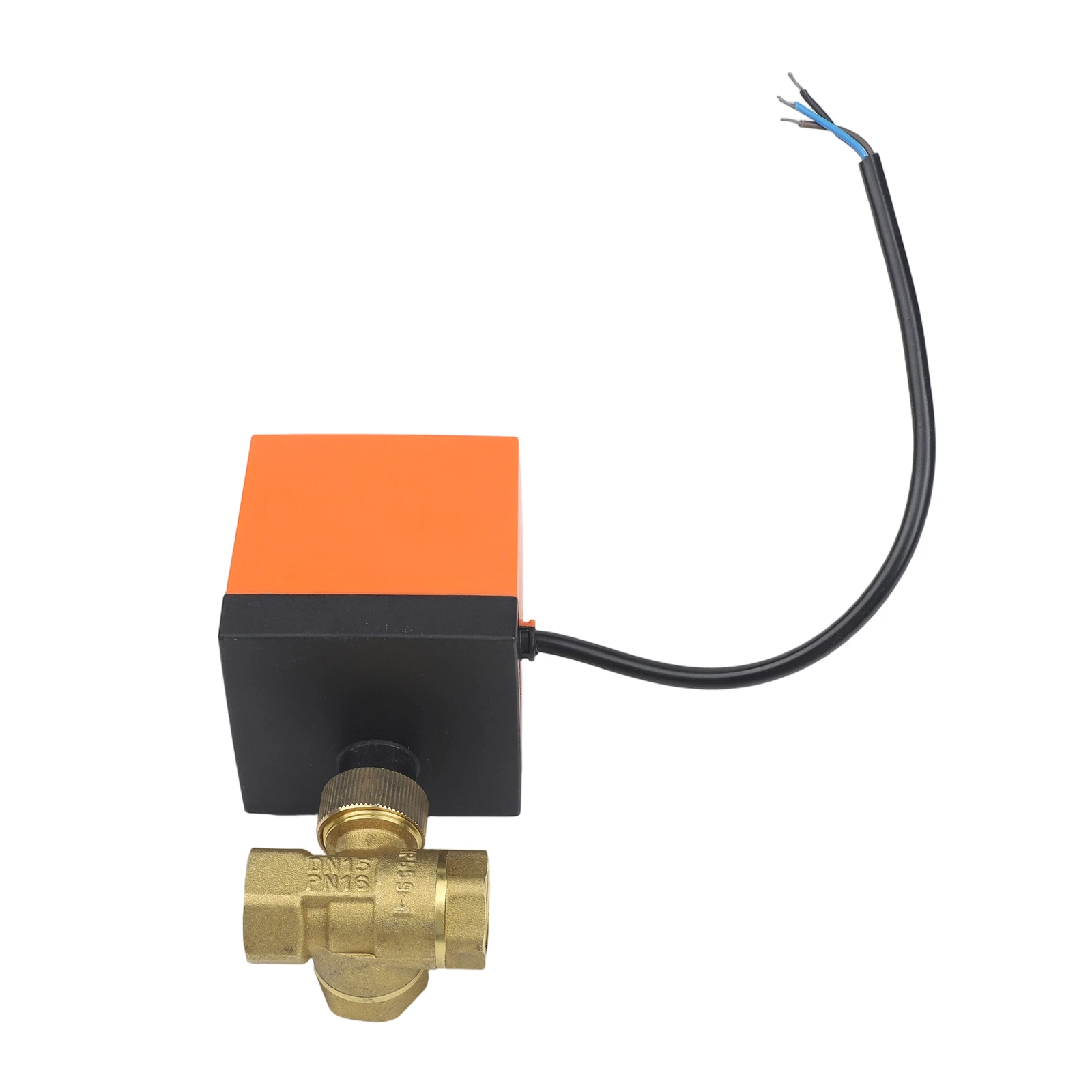 3 Way Solenoid Valve Black, Orange AC220V Ball Valve Pressure Rating 1.6 Mpa Multi-Application Use Efficient Operation