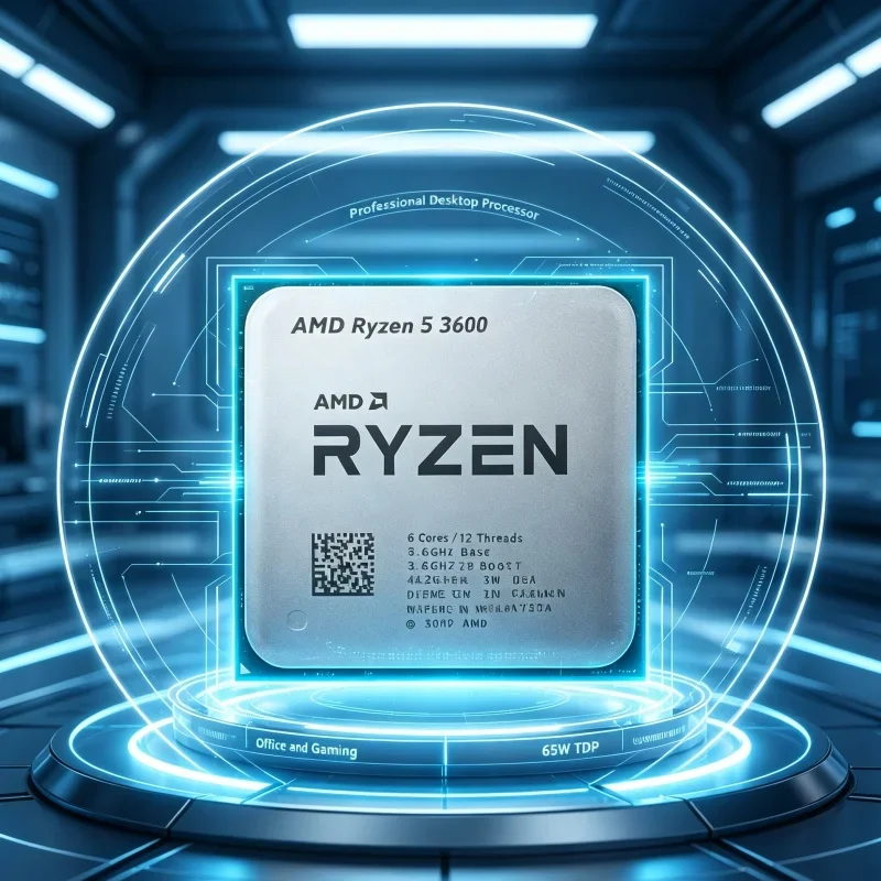 Budget Gaming CPU R5 3600 6Core 12Thread 3.6GHz 7nm 65W 32MB AM4 Socket Desktop Processor Upgrade