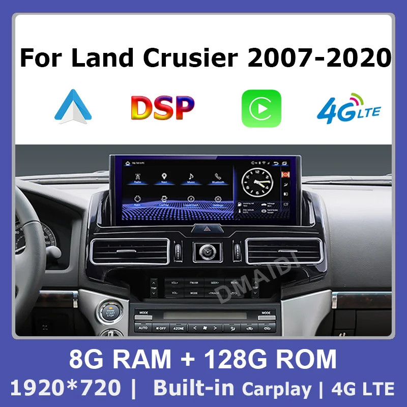 

Автомобильный радиоприемник Android 11 для Toyota Land Cruiser 200 LC200 2007-2020 GPS Навигация DVD мультимедийный плеер