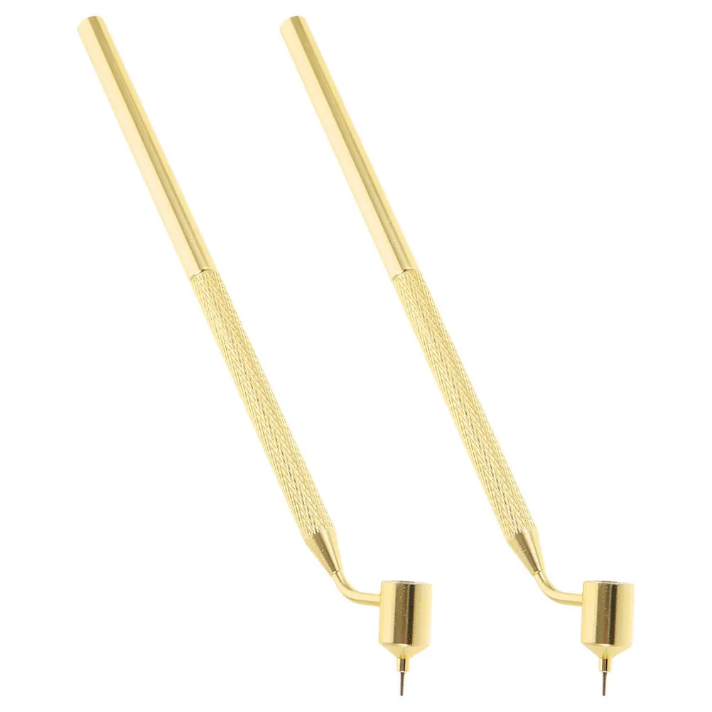 2 قطعة قلم طلاء سائل بخط رفيع 0.4 مللي متر قلم توزيع الطلاء المعدني لمستلزمات الكتابة الورقية المفصلة للخط الفني