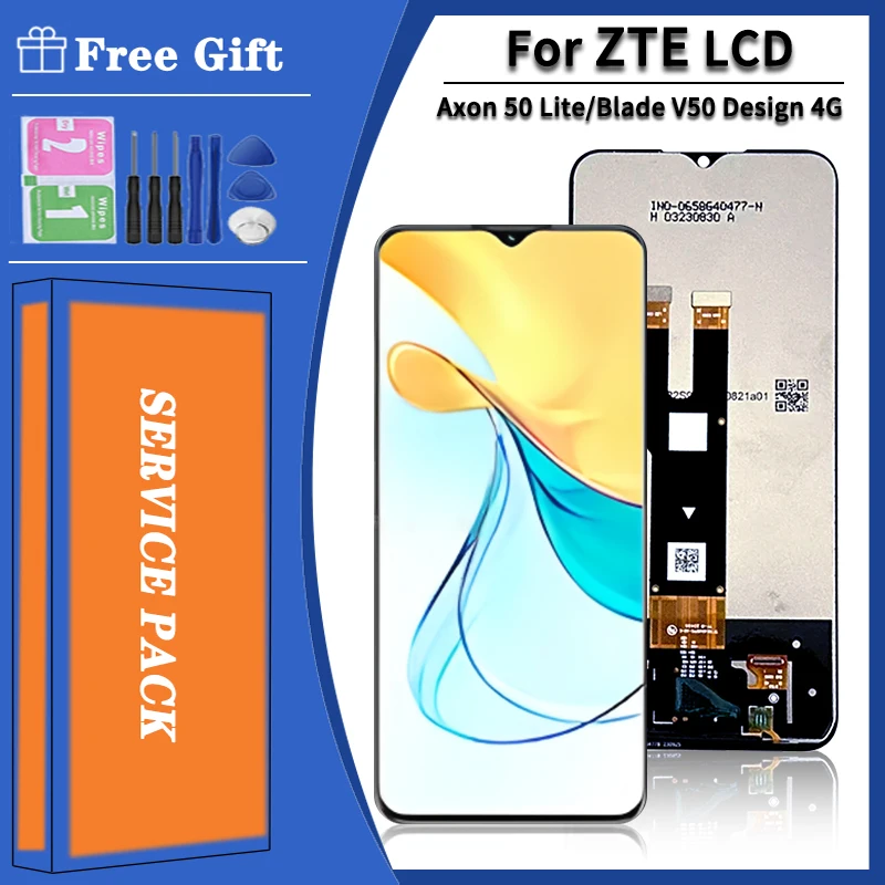 Hing Qualty For ZTE Axon 50 Lite 8050 LCD Display Screen Touch Panel Digitizer For ZTE blade V50 Design 4G LCD Replacement