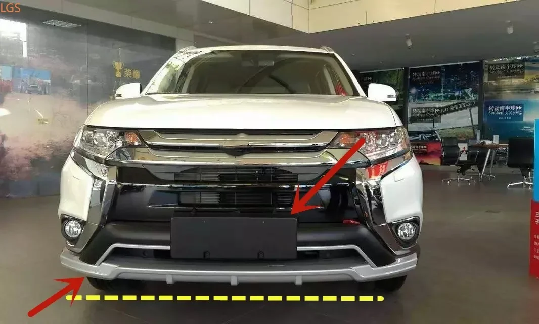 

Передние и задние бамперы из АБС-пластика для Mitsubishi Outlander 2016-2019, защита от царапин, автомобильные аксессуары