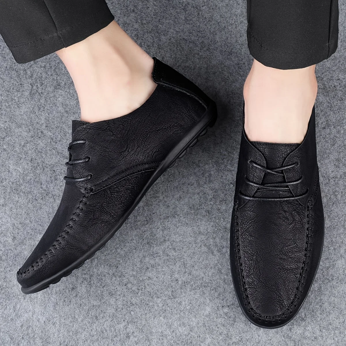 ventilate  rise   fallow Solid PU  Loafers, Casual Comfy Slip On Shoes  Shoes For 's Outdoor Footwear