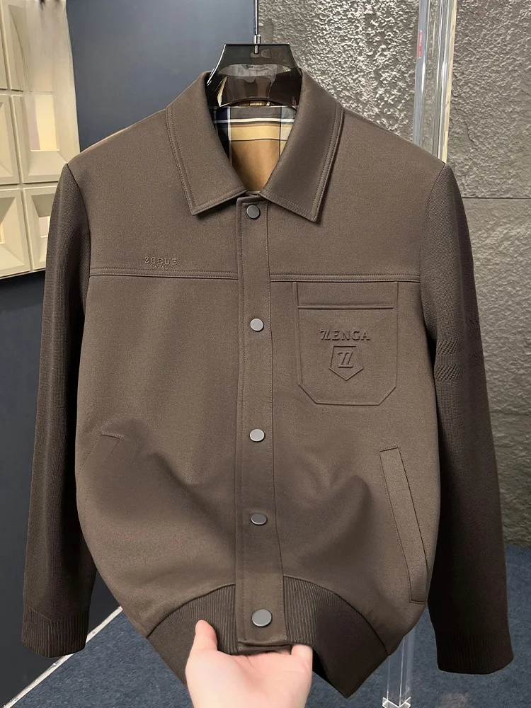 

Мужская повседневная куртка Jaet 202, осень Faion, свободный крой с воротником Pred Flower Proc, универсальная верхняя одежда из полиэфирного волокна