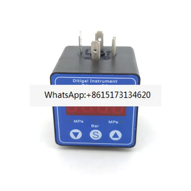 This adjustable pressure transmitter features a clear digital LED display for precise real time monitoring. Designed with a