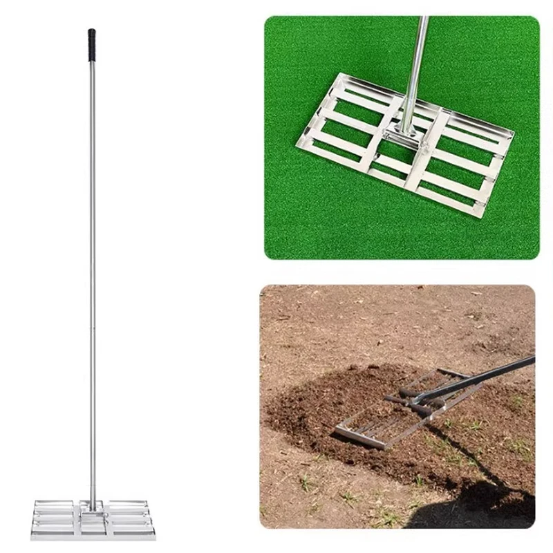 أداة تسوية عشب الجولف، لوازم ملعب الجولف، كسارة رمل من الفولاذ المقاوم للصدأ، أداة تشذيب العشب الأخضر وأداة تسوية الرمل