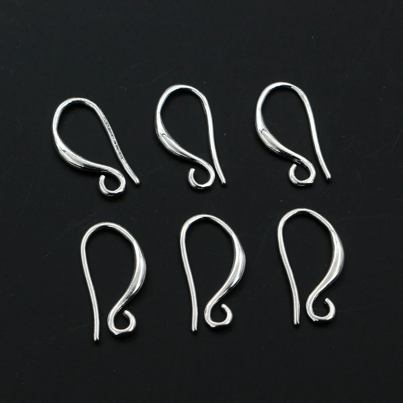 20pcs 17x9mm Silver Gold Color Brass Earring Findings Earrings Clasps Hooks Wire DIY Jewelry Making Accessories Earwire Supplies